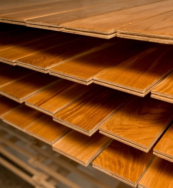 Drying wood flooring in the factory